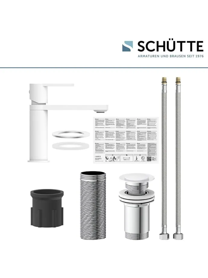 Waschtischarmatur "Manhattan" in Weiß