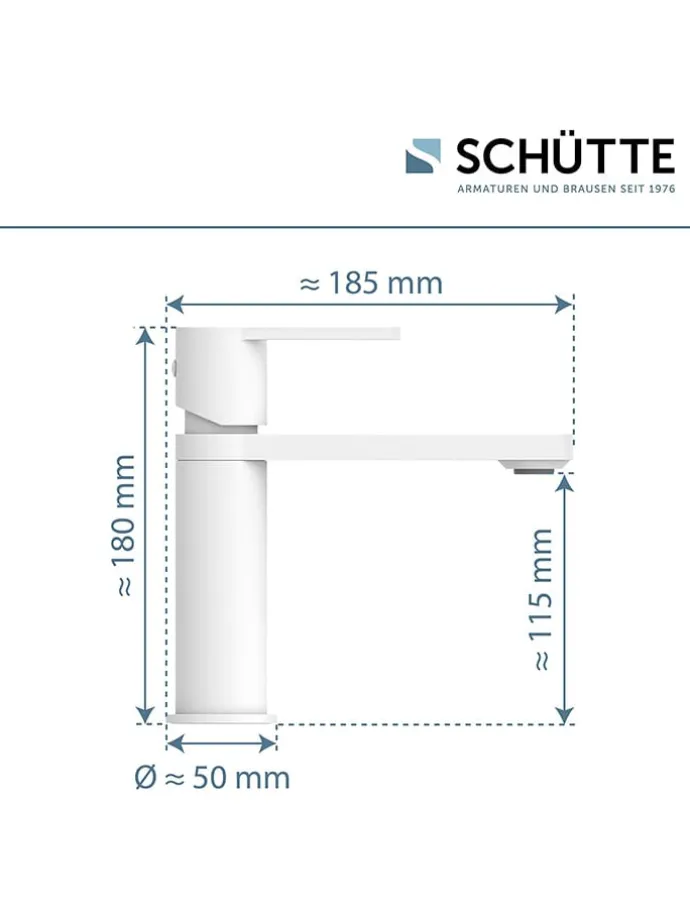 Waschtischarmatur "Manhattan" in Weiß