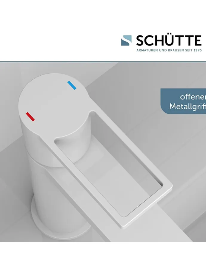 Waschtischarmatur "Manhattan" in Weiß