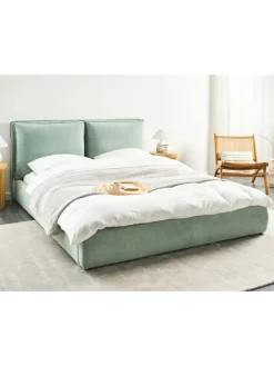 Wasserbett BAJONNA in Grün/Schwarz - (W) 180 x (H) 94 x (L) 235 cm