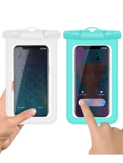 Wasserdichte Handyhülle in Weiß