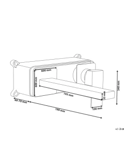 Wasserhähne ANTOFAGASTA in Gold - (W) 6 x (H) 10 x (L) 20 cm