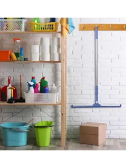 Wasserschieber in Silber/ Blau - (B)52 x (H)84–135 cm