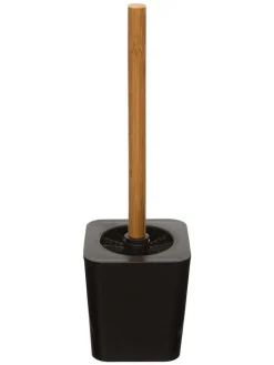 WC-Bürstenhalter in Schwarz - (B)11,7 x (H)38 x (T)11,7 cm