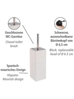WC-Garnitur ''Cordoba'' in Weiß - (H)35 cm
