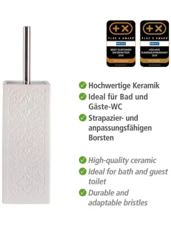 WC-Garnitur ''Cordoba'' in Weiß - (H)35 cm