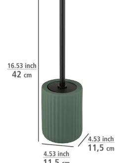 WC-Garnitur in Grün - (H)42 x Ø 11,5 cm