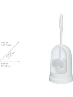 WC-Garnitur in Weiß - (H)40 x Ø 14 cm