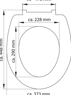 WC-Sitz mit Absenkautomatik in Weiß