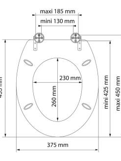 WC-Sitz mit Absenkautomatik 