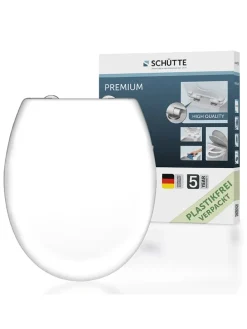 WC-Sitz mit Absenkautomatik in Weiß