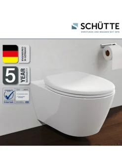 WC-Sitz mit Absenkautomatik in Weiß