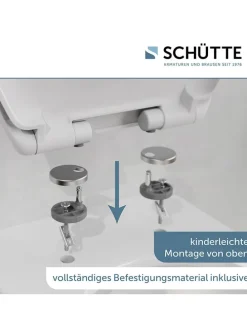WC-Sitz mit Absenkautomatik in Weiß