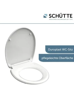 WC-Sitz mit Absenkautomatik in Weiß