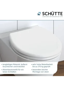 WC-Sitz mit Absenkautomatik in Weiß