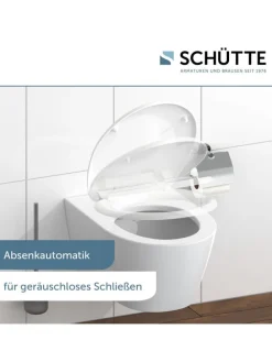 WC-Sitz mit Absenkautomatik in Weiß