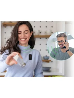 Wearable Speaker mit Magnetclip Schwarz in Schwarz