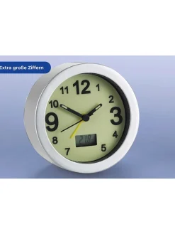 Wecker in Weiß - Ø 9,5 cm
