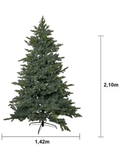 Weihnachtsbaum "Greyland" in Grau - (H)210 x Ø 142 cm