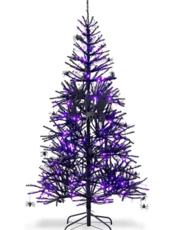 Weihnachtsbaum Halloween LED in Schwarz