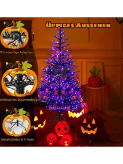 Weihnachtsbaum Halloween LED in Schwarz