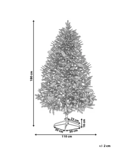 Weihnachtsbaum PALOMAR in Grün/Schwarz - (W) 110 x (H) 180 x (L) 110 cm