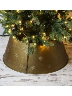Weihnachtsbaumrock Abdeckung für Baumständer D: 57cm in gold