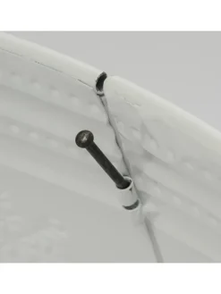 Weihnachtsbaumrock Schneeflocken Abdeckung für Baumständer D: 57cm in weiß