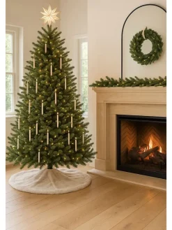 Weihnachtsbaum-Teppich in Creme