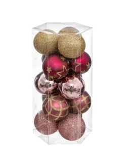 Weihnachtskugeln in rot