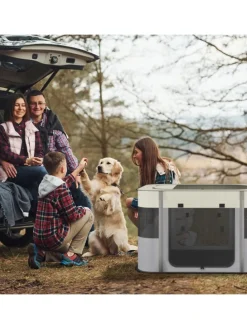 Welpenauslauf in Mehrfarbig - (B)90 x (H)60 x (T)68 cm