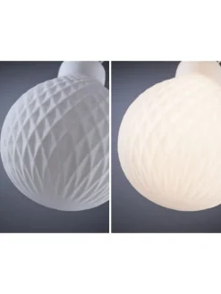 White Lampion Filament 230V LED Globe F