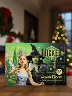 Wicked Socken Adventskalender mit 12 Paar kurz und lang in Mehrfarbig