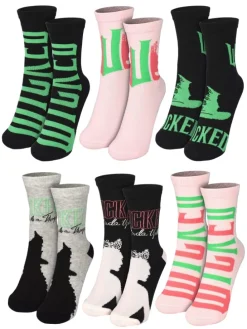 Wicked Socken Adventskalender mit 12 Paar kurz und lang in Mehrfarbig