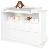 Wickelkommode "Florentina" in Weiß - (B)130 x (H)101 x (T)77 cm