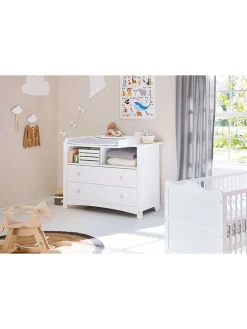 Wickelkommode "Florentina" in Weiß - (B)130 x (H)101 x (T)77 cm