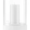 Windlicht ''Calma'' in Weiß - (H)19 x Ø 12 cm