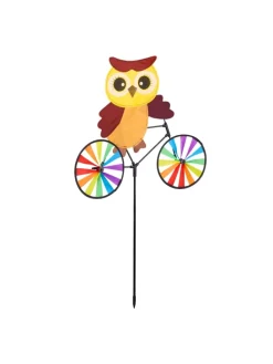 Windrad Eule in Bunt