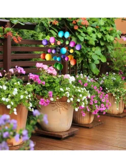 Windrad in Bunt - (B)33 x (H)119 x (T)15,5 cm