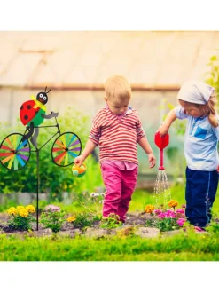 Windrad Marienkäfer in Bunt