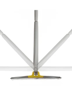 Wischmopp in Grau/ Gelb - (B)38 x (H)142 x (T)18 cm