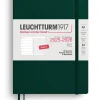 Wochenkalender & Notizbuch in Dunkelgrün - A5, ENG