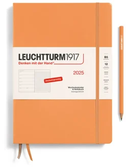 Wochenkalender & Notizbuch in Apricot - B5