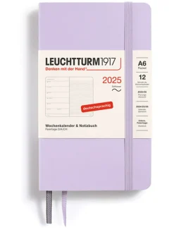 Wochenkalender & Notizbuch in Lila - A6