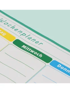 Wochenplaner in Weiß/ Bunt - (B)43 x (H)30 cm