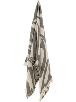 Wohndecke ''Alk'' in Beige/ Grün - (L)160 x (B)130 cm