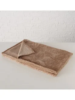 Wohndecke ''Arkki'' in Taupe - (L)160 x (B)130 cm