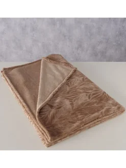 Wohndecke ''Arkki'' in Taupe - (L)160 x (B)130 cm