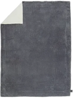 Wohndecke "Elsa" in Dunkelgrau