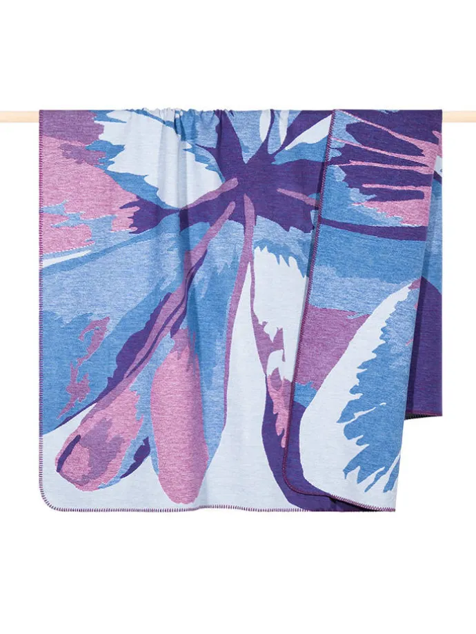 Wohndecke "Flower" in Lila